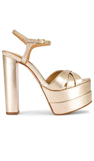 Keefa High Platform in Gold | Revolve Clothing (Global)