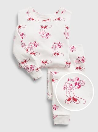 babyGap | Disney Minnie Mouse 100% Organic Cotton Print PJ Set | Gap (US)