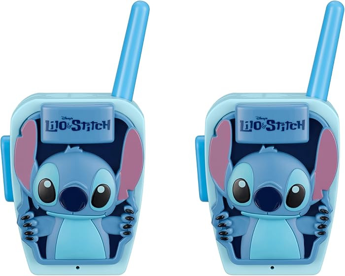 eKids Stitch Walkie Talkies for Kids, Static Free Extended Range Indoor and Outdoor Toys Designed... | Amazon (US)