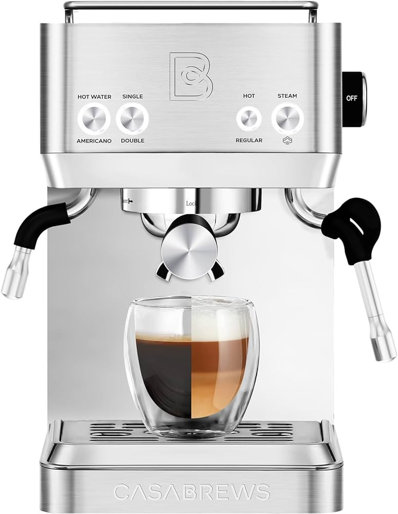 CASABREWS Espresso Machines with Milk Frother, 20 Bar Espresso Maker with Hot Water Wand for Amer... | Amazon (US)