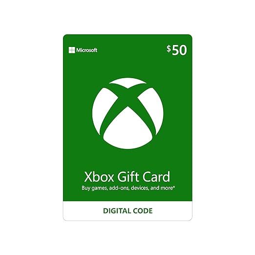 $50 Xbox Gift Card [Digital Code] | Amazon (US)