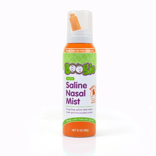 Boogie Sterile and Non-Medicated Saline Nasal Mist Spray for Kids, 3.1 oz | Walmart (US)