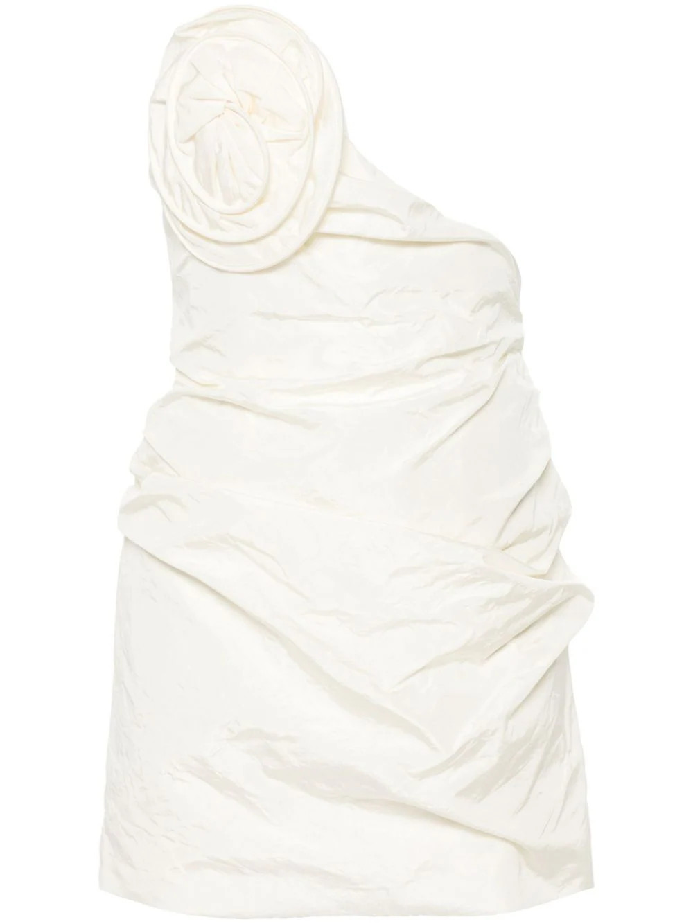 Magda Butrym floral appliqué mini dress - White | Farfetch Global