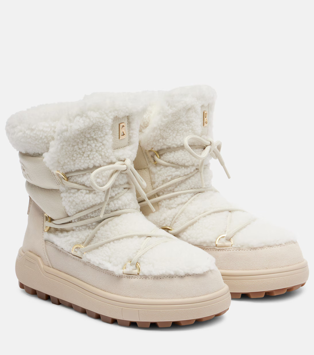Chamonix shearling-trimmed suede snow boots | Mytheresa (US/CA)