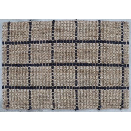 BHG Jute Windowpane Doormat 20x30 - Durable Low Pile Entry Rug | Walmart (US)