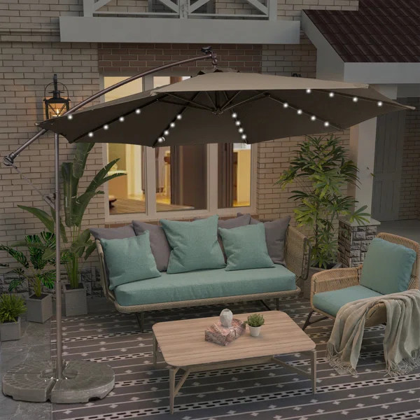 Direen 10' Lighted Cantilever Umbrella | Wayfair North America