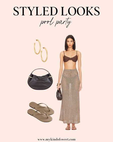 This skirt from Revolve is so great for a pool party. It’s easy to slide on and has an elastic waistband.  Pair it with these metallic flip flops for the perfect pool look. 

#LTKStyleTip #LTKSwim #LTKSeasonal