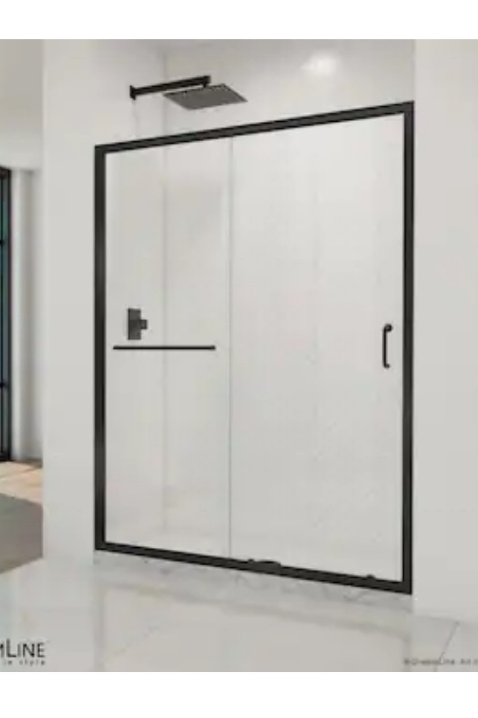 Glass shower door