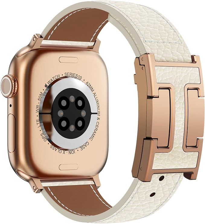 XINGYAS Leather Magnetic Watch Band Compatible with Apple Watch Ultra Band 49mm 46mm 45mm 44mm 42... | Amazon (US)