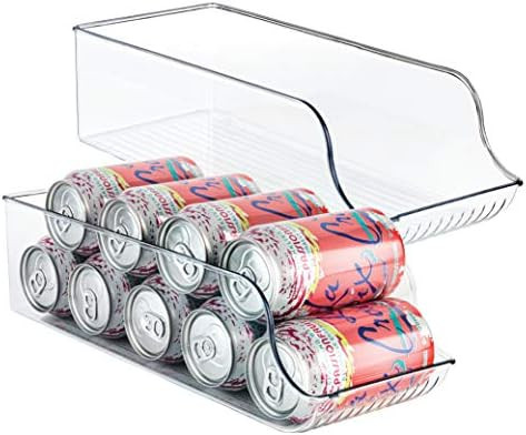 Homeries Can Drink Holder Storage & Dispenser Bin for Refrigerator, Freezer, Countertop, Cabinets... | Amazon (US)