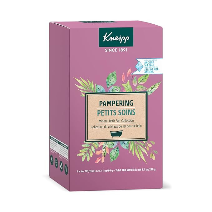 Kneipp Pampering Mineral Bath Salt Set - Includes Four Packets (2.1 oz Each) - Ideal for Trial & ... | Amazon (US)