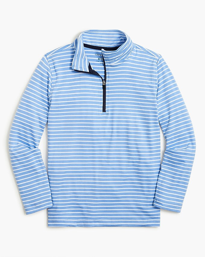 Boys' striped performance half-zip | J.Crew Factory