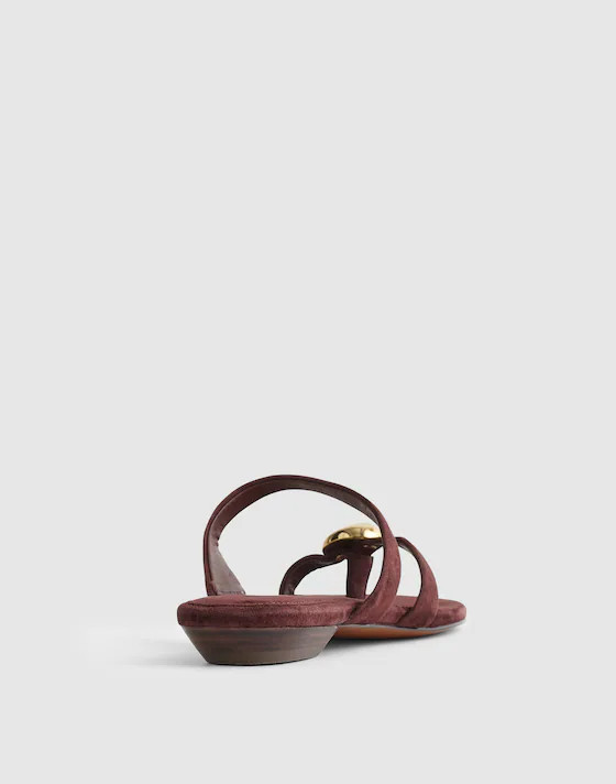 The Mila Organic Hardware Thong Slide Sandal | Madewell