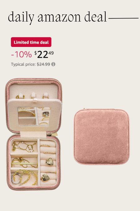 Daily Amazon deal: travel jewelry box 

#LTKitbag #LTKsalealert #LTKtravel