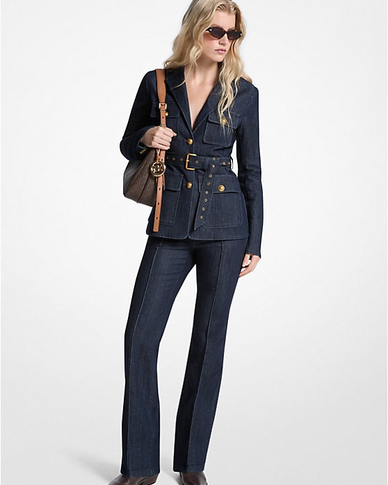 MICHAEL MICHAEL KORS Belted Denim Blazer & MICHAEL MICHAEL KORS
Bootcut Denim Jeans #Styleit#LTKStyleTip

#LTKHoliday #LTKGiftGuide