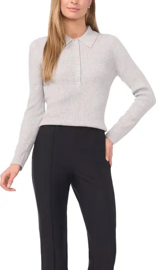 Jalia Rib Polo Sweater | Nordstrom
