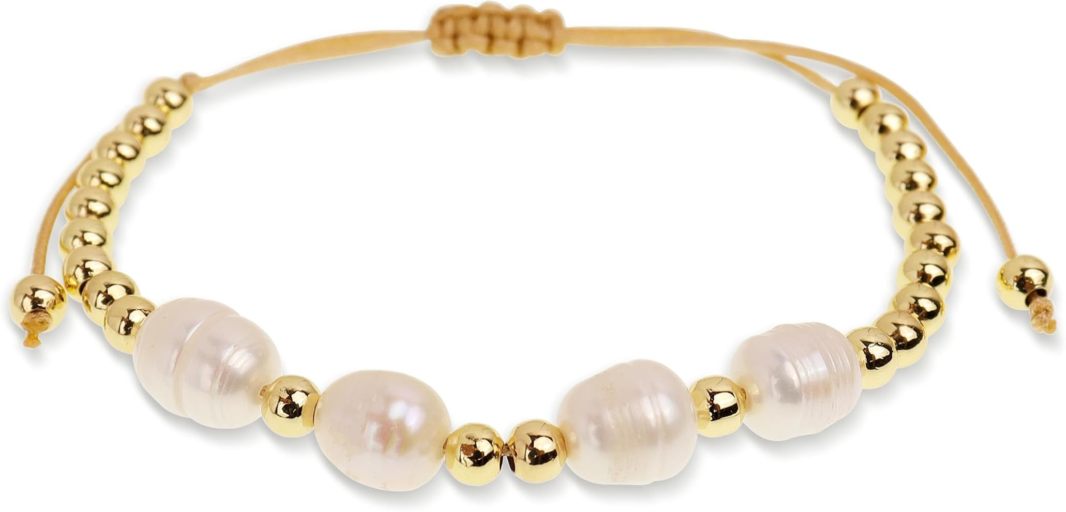 Boho Baroque Pearl Beaded Friendship Strand Bracelets for Women Girls Charm Cross Heart Star Hand... | Amazon (US)