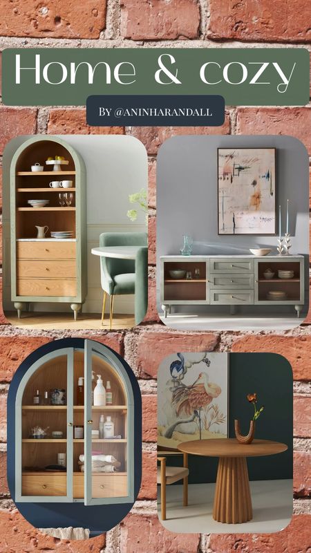 Anthropology | Farmhouse | Home & Cozy | Velvet Chair | Bookcases | Fern Wall Cabinet | Fern Buffet | Dining Table

#LTKwedding #LTKfamily #LTKhome