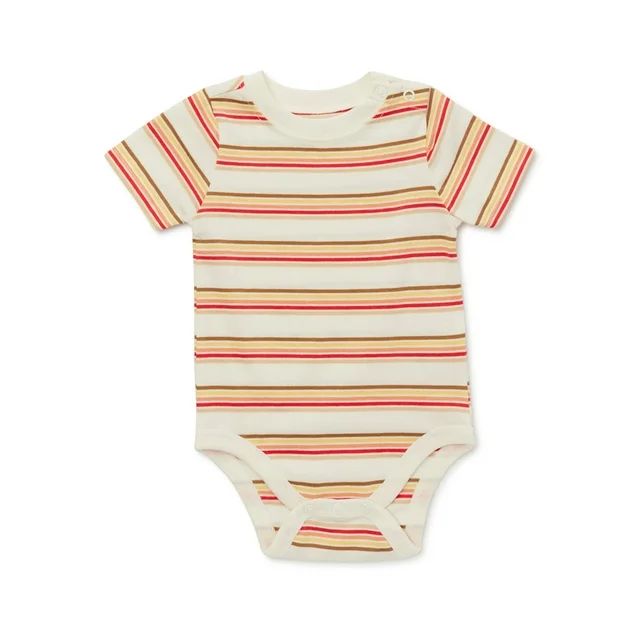 Garanimals Baby Boys Short Sleeve Stripe Bodysuit, Sizes 0-24 Months | Walmart (US)
