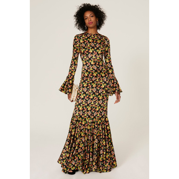 Caroline Constas Allonia Floral Gown print-black-multicolored | Rent the Runway