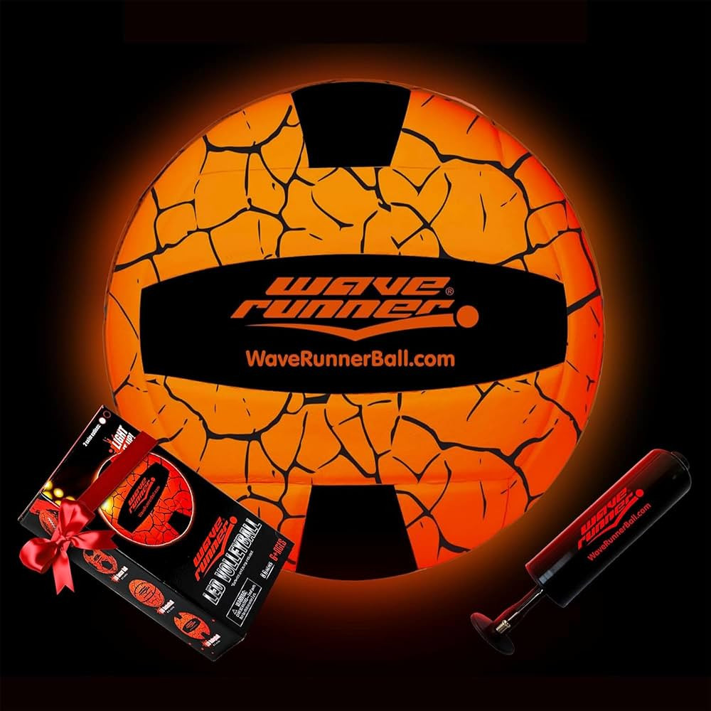 Wave Runner LED Glow in The Dark Volleyball - Light Up Beach Volley Ball Gifts for Teen Girls, Ki... | Amazon (US)