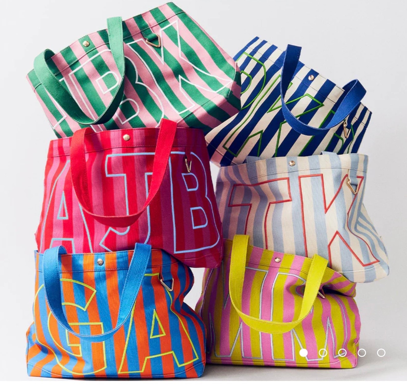 Bauble bars, new custom totes in stripes ￼

#LTKmomlife #LTKootd #LTKgrwm