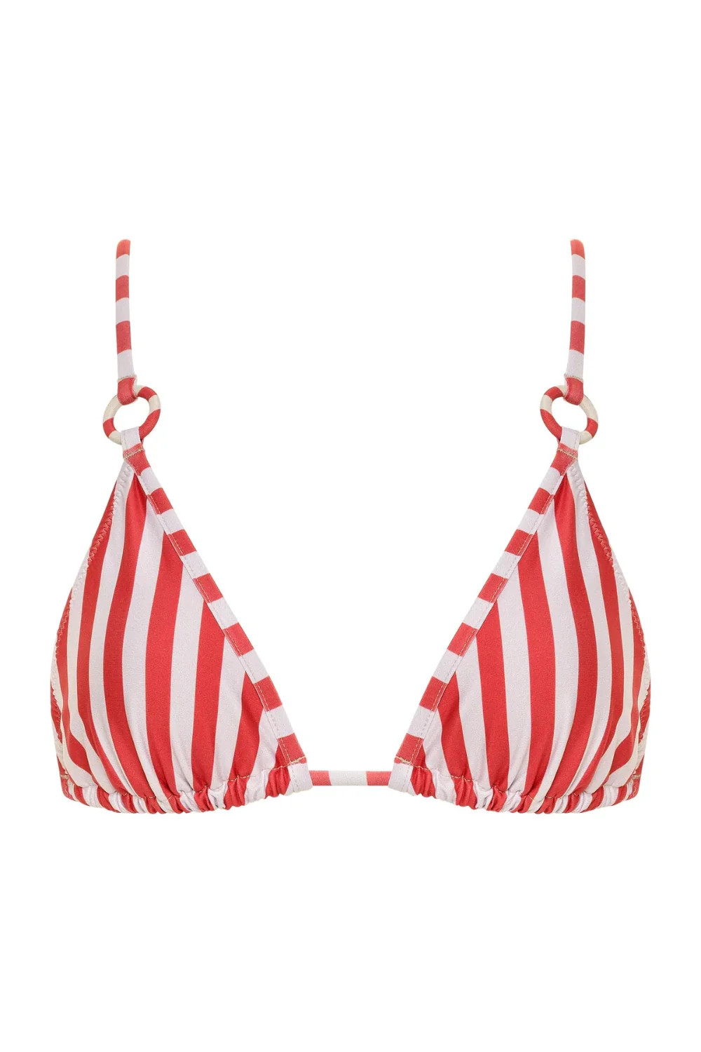 Lily Bikini Top Red Stripe | Curio