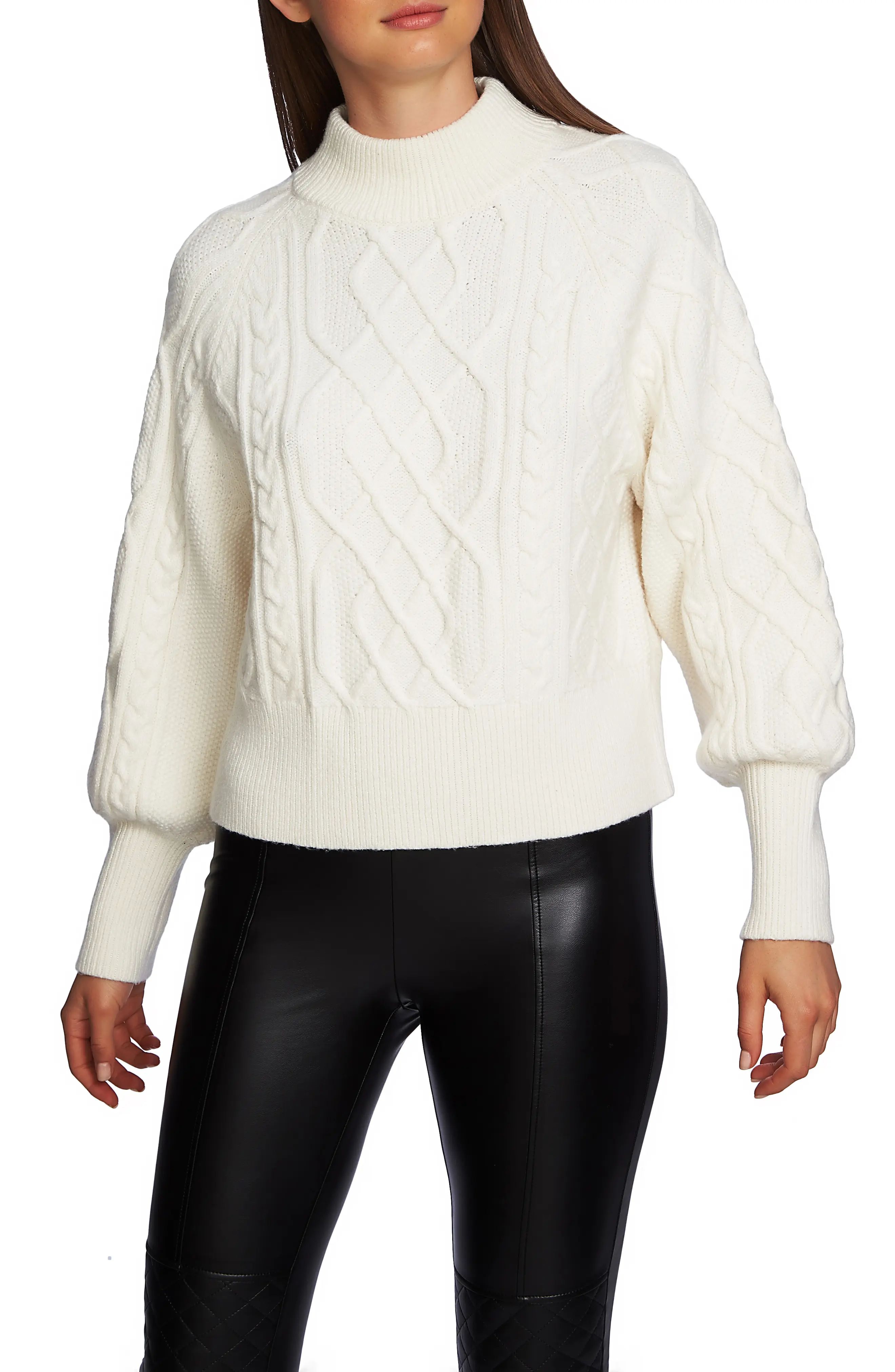 Women's 1.state Mixed Cable Sweater | Nordstrom