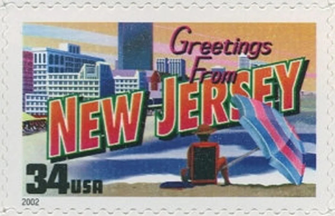 5x NEW JERSEY 2002 34c Unused Vintage Postage Stamp. Greetings From America Series Free Shipping!... | Etsy (Global)