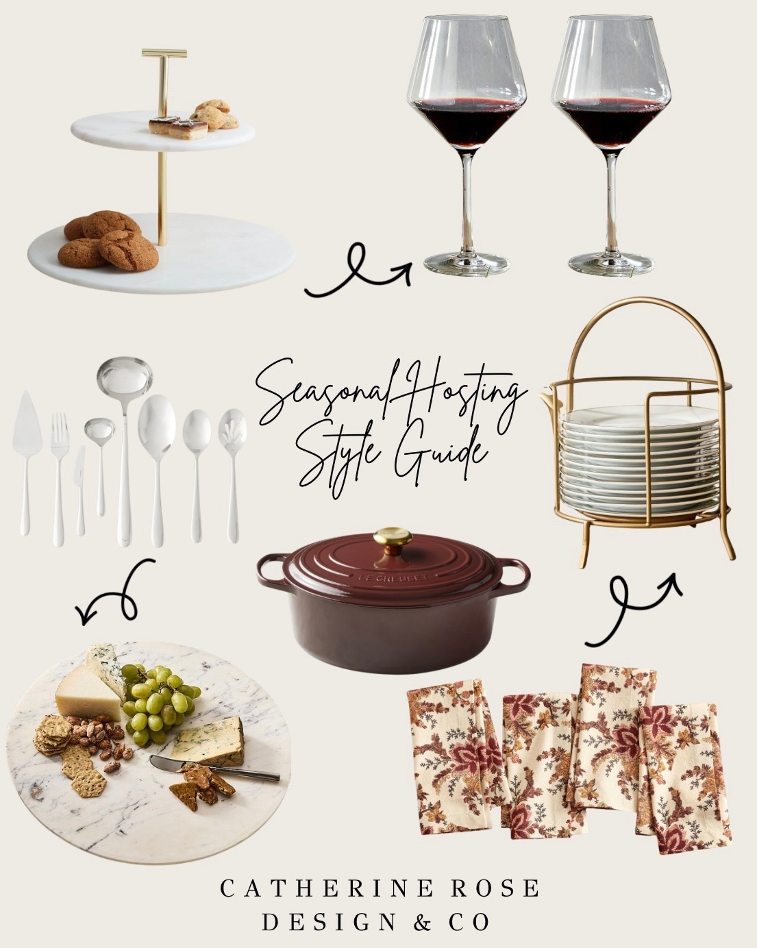 ✨ Seasonal Hosting Style Guide ✨
Elevate your gatherings with timeless hosting essentials — from marble serving tiers and chic wine glasses to the coziest fall-toned napkins. Think warm dinners, candlelight, and effortless elegance. 🍷🍽️

🛋️ Shop the Edit:
marble serving stand | wine glasses | cheese board | flatware | Le Creuset | gold plate holder | printed napkins

#LTKSeasonal #LTKHome #LTKHoliday
