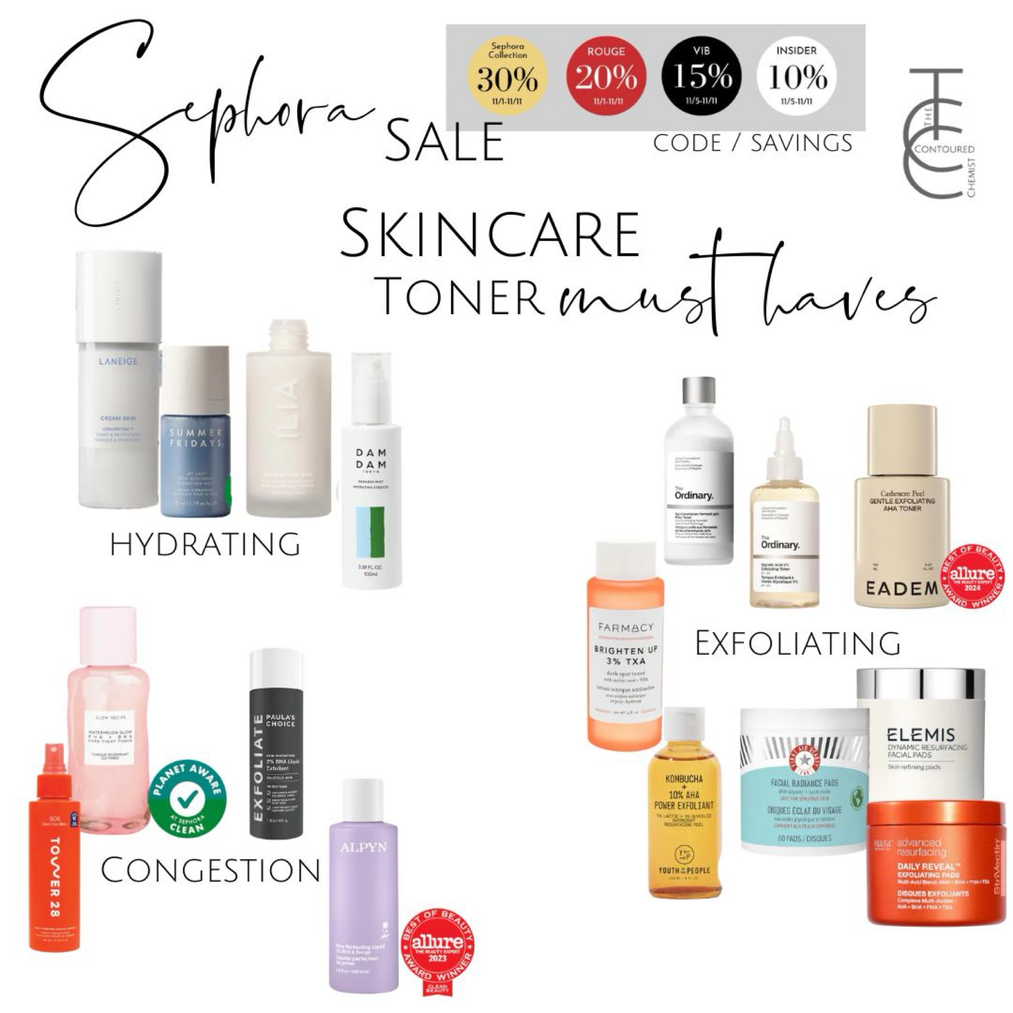 Sephora sale- toners & exfoliant favorites 

#LTKBeauty