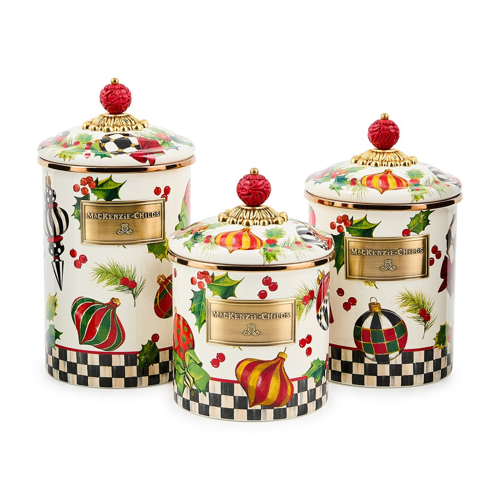 Deck the Halls Canister | MacKenzie-Childs