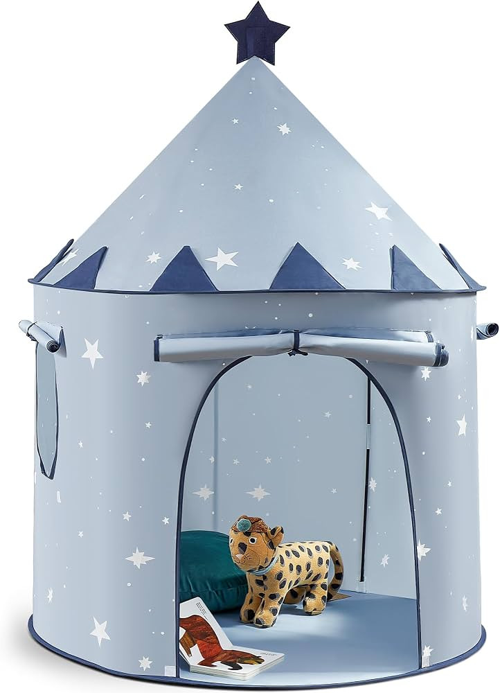 Tiny Land Kids Play Tent, Blue Castle Pop Up Tent for Toddlers Indoor | Amazon (US)