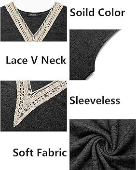 MEROKEETY Women's Casual Cap Sleeve Lace Trim V Neck Tops 2024 Summer Loose Tee Shirts Blous | Amazon (US)