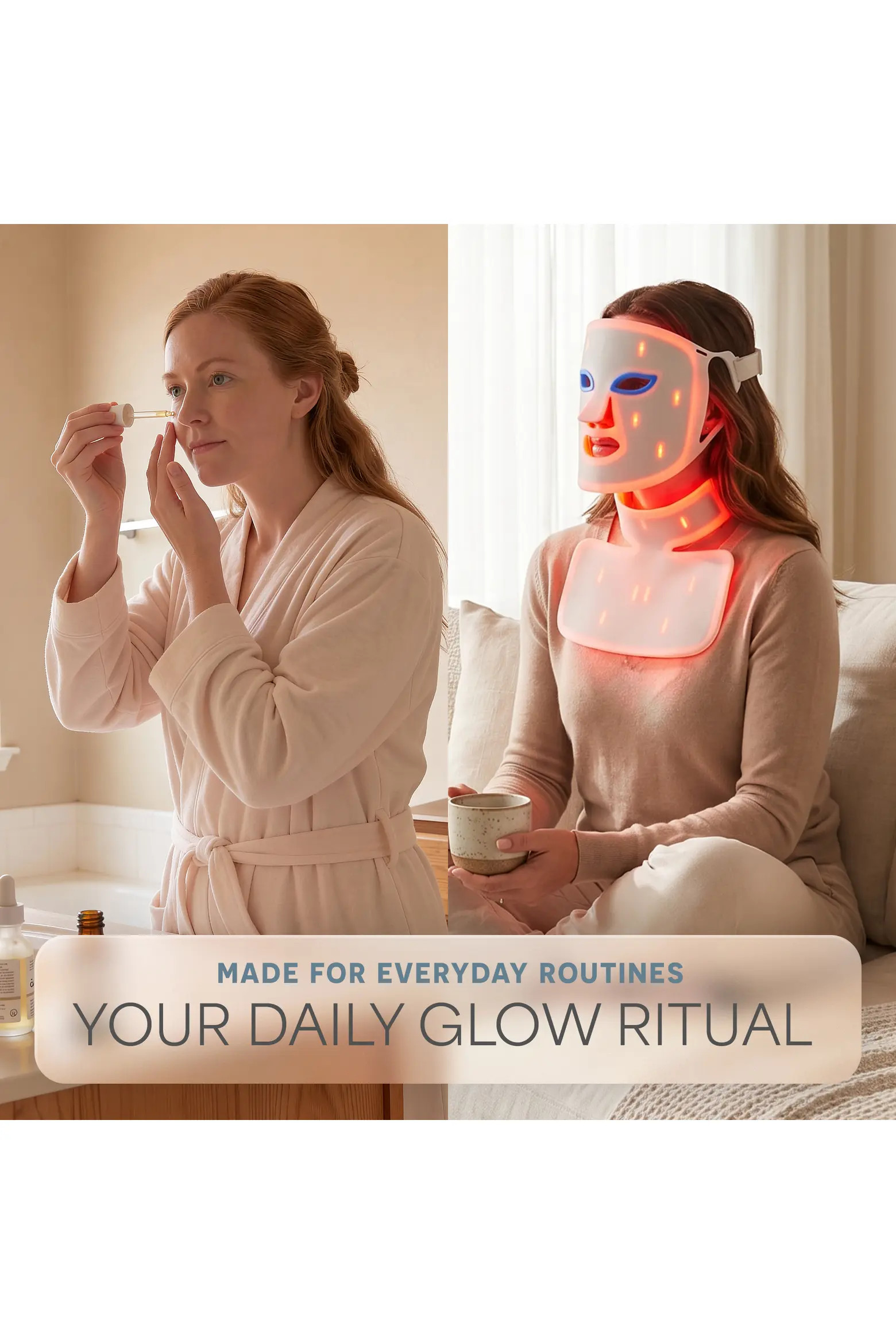 Silicone LED Face Mask Redlight therapy with RBG light Portable LED mask | Nordstrom | Nordstrom