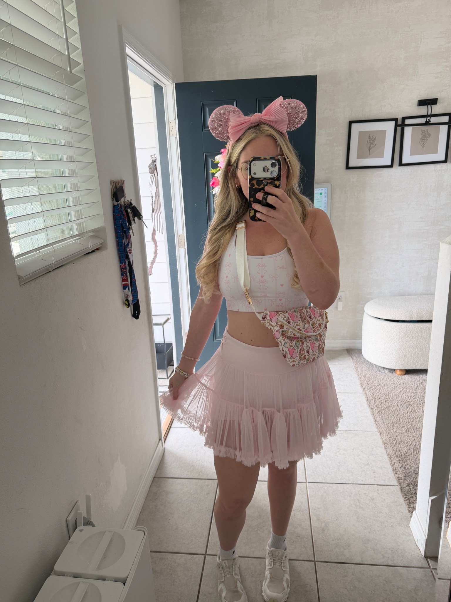 Disney Springs fit check 🎀⚡️

Found the CUTEST dupe for the viral Popflex Pirouette-style skirt and paired it with this adorable bow sports bra for a little Pokémon hunting around Disney Springs. Comfy, cute, and perfect for getting those steps in while still serving main character energy.

If you want the “pilates princess but make it park day” vibe… this combo is it.

Shop the look on my LTK 💗
#LTKFitness #DisneySpringsStyle #PilatesPrincess #AthleisureStyle #LTKUnder50 #DisneyFit #TennisSkirtStyle

#LTKActive #LTKSpringSale #LTKootd #LTKfitnessgoals