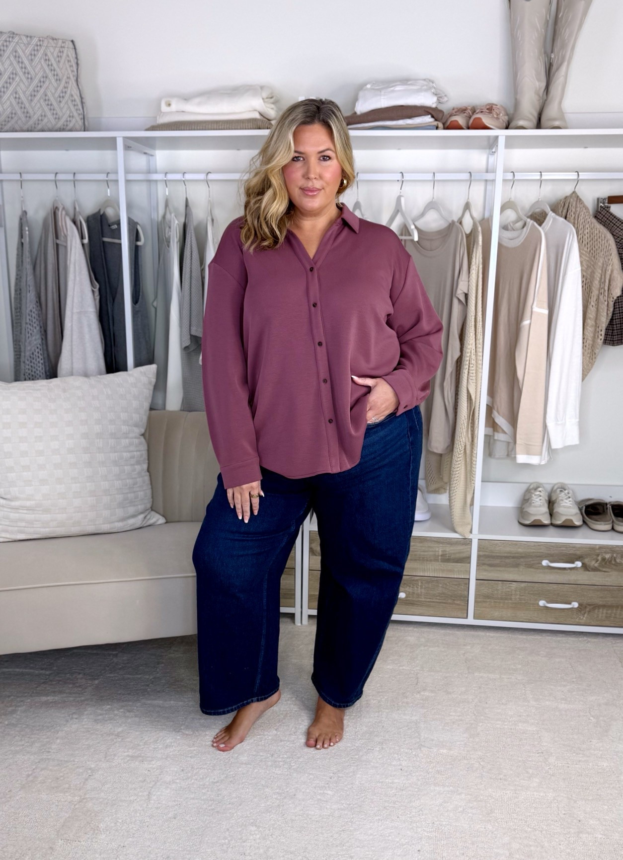 Spanx sale!! Use code LTK20 on full priced items! Ends on 9/26! Wearing a size 2X. Plus size, outfit inspo, fall fashion, denim, apron belly @Spanx #spanxpartner

#LTKSeasonal #LTKPlusSize #LTKMidsize