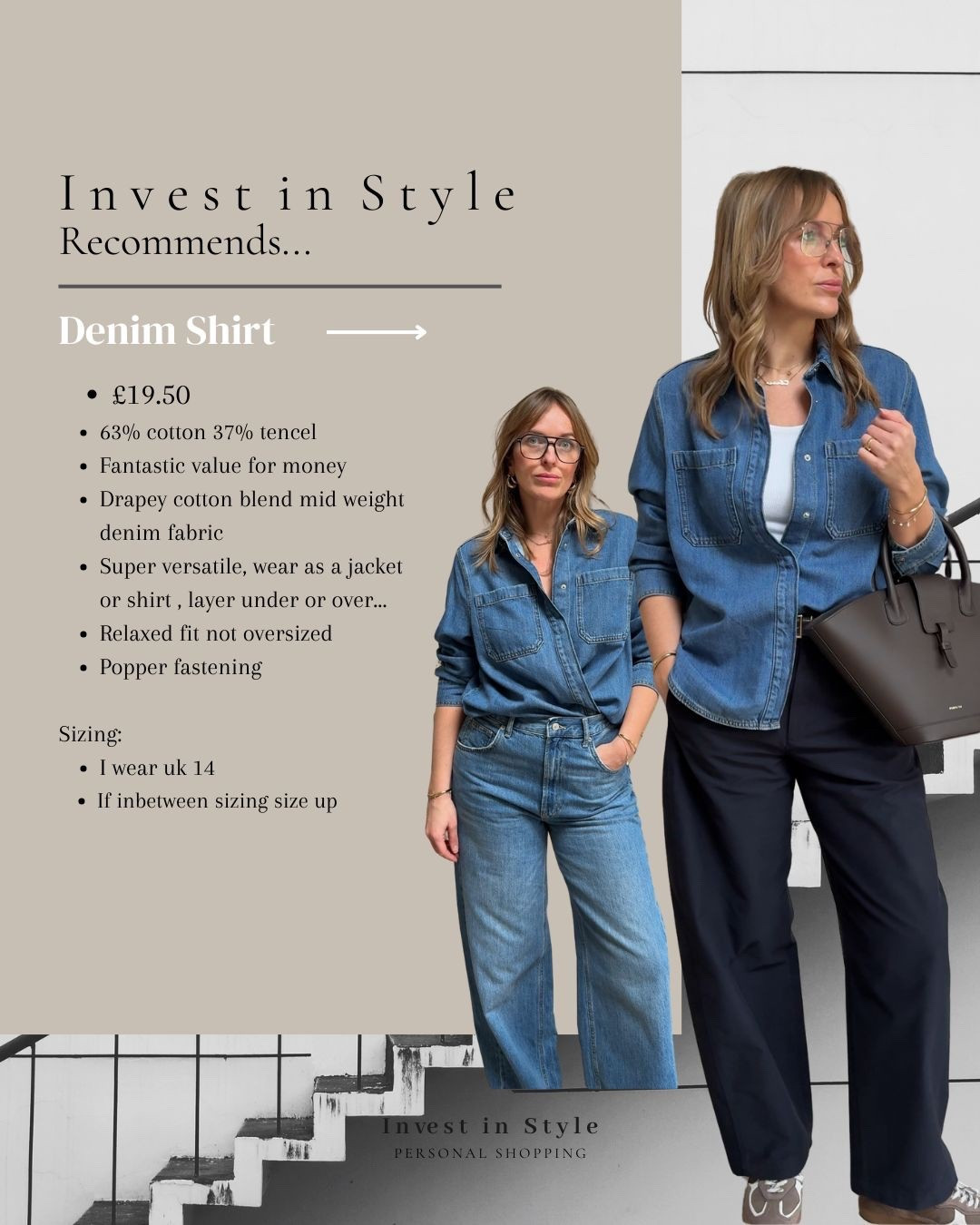 Excellent value denim shirt recommendation… 

Details in image 
I wear a U.K. 14 



#LTKspring #LTKstyletip
