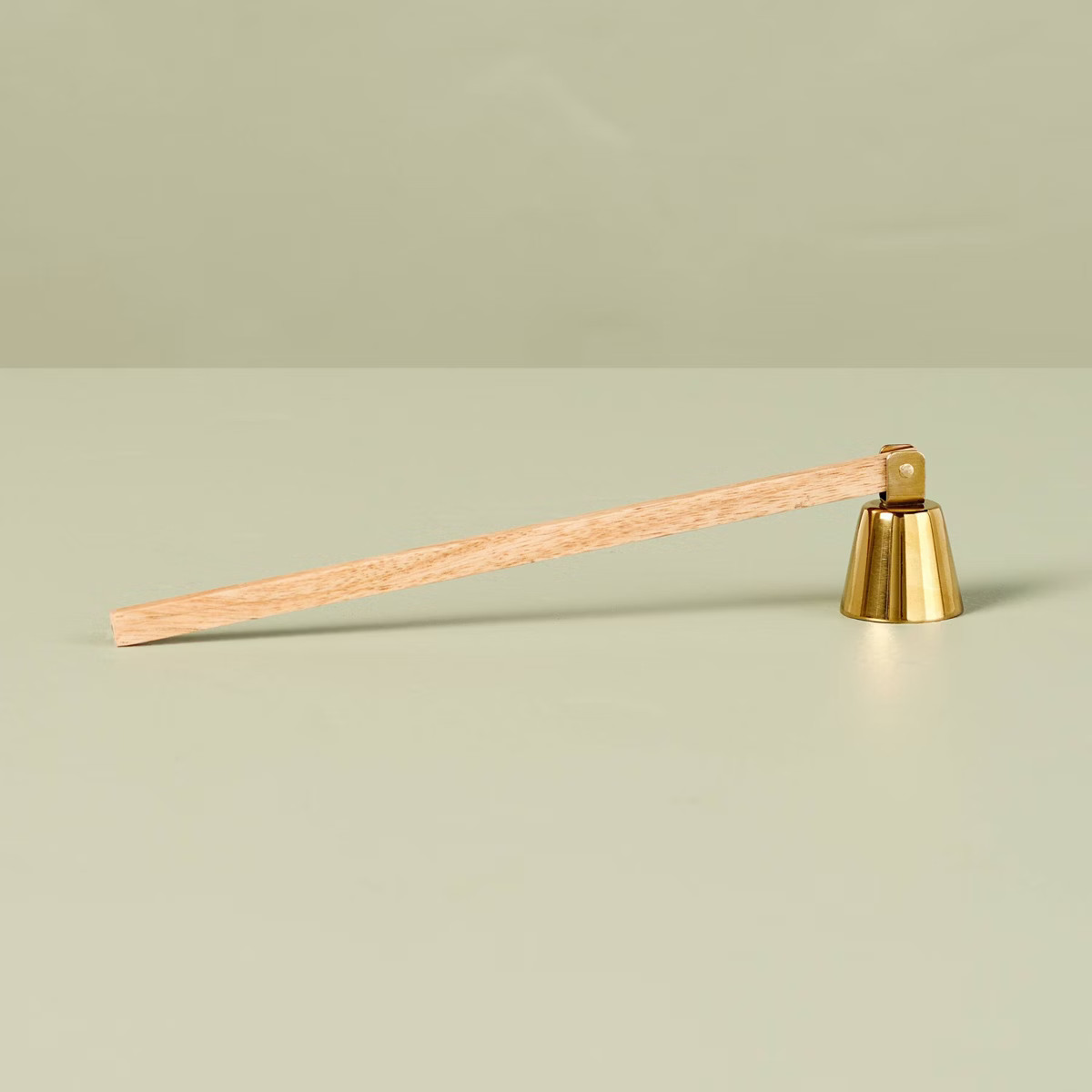 Metal & Wood Candle Snuffer Brass/Brown - Hearth & Hand™ with Magnolia | Target