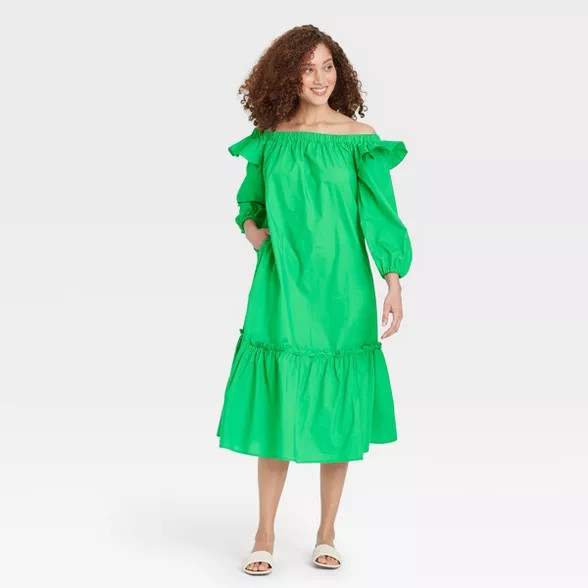 Women's Balloon Long Sleeve Dress - Who What Wear™ | Target