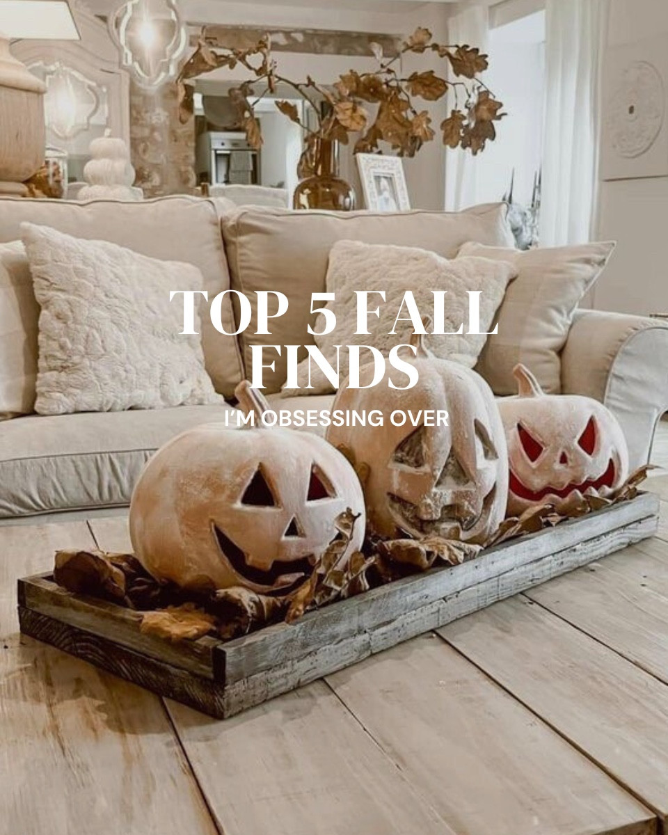 My top five fall finds and favorites. I’m currently obsessing over! Fall, inspired, purses, and bags, smell, good candles, and sprays for your home, small kitchen wall art to elevate the overall aesthetic, and tabletop and porch pumpkins! 

#LTKSeasonal
