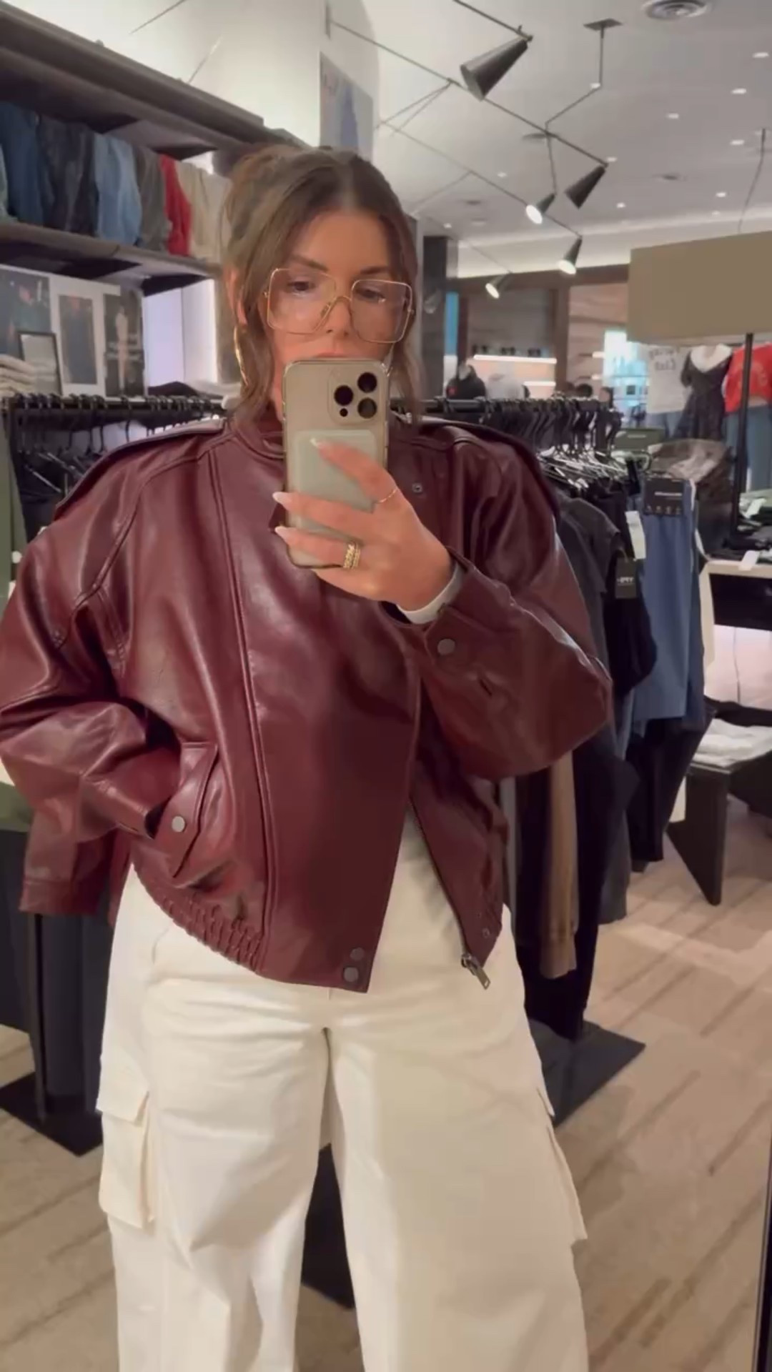 Leather bomber jacket

#LTKSeasonal