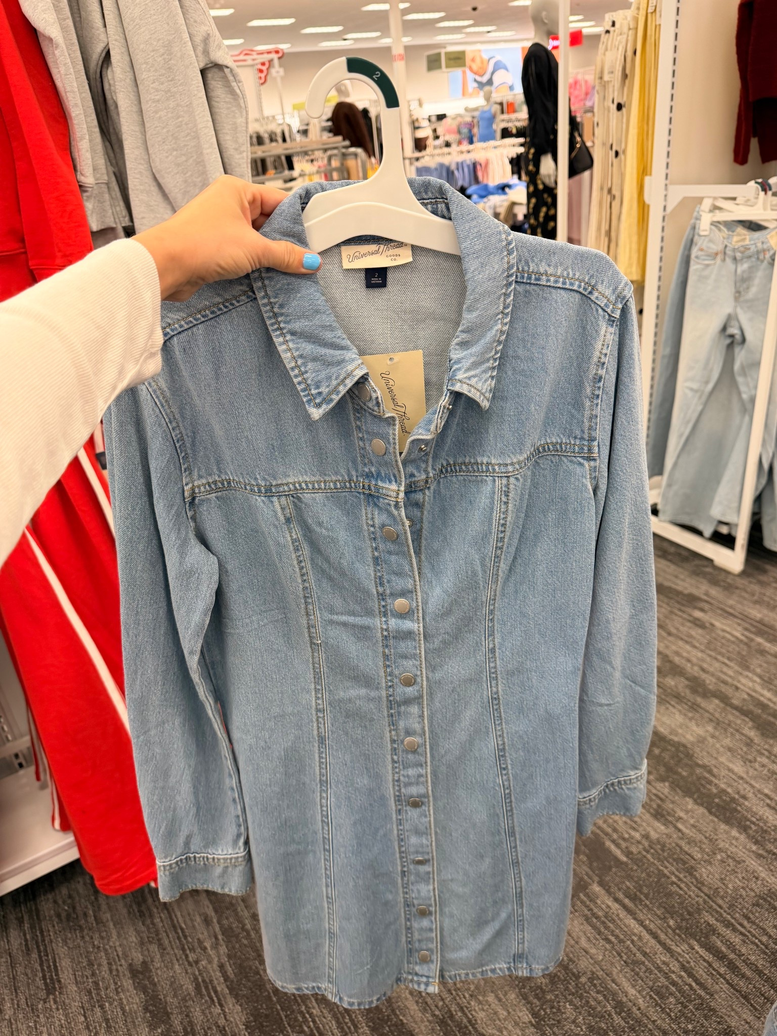 Are you kidding me this is the cutest thing I’ve ever seen #denim #dress #target 

#LTKootd #LTKmomlife #LTKBeauty