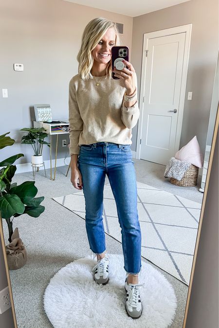 What I wore this week! 
Sweater- small (runs small)
Jeans- thrifted, brand is Paige, link similar pair. 
Shoes- run big

#LTKSeasonal #LTKshoecrush #LTKstyletip