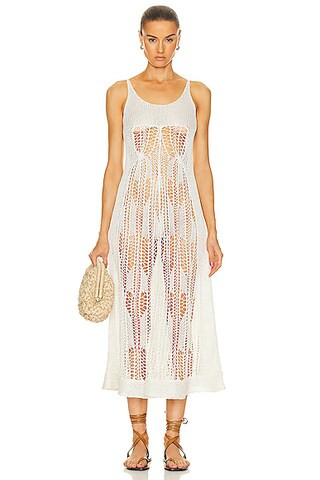 Vickie Crochet Coverup Dress | FWRD 