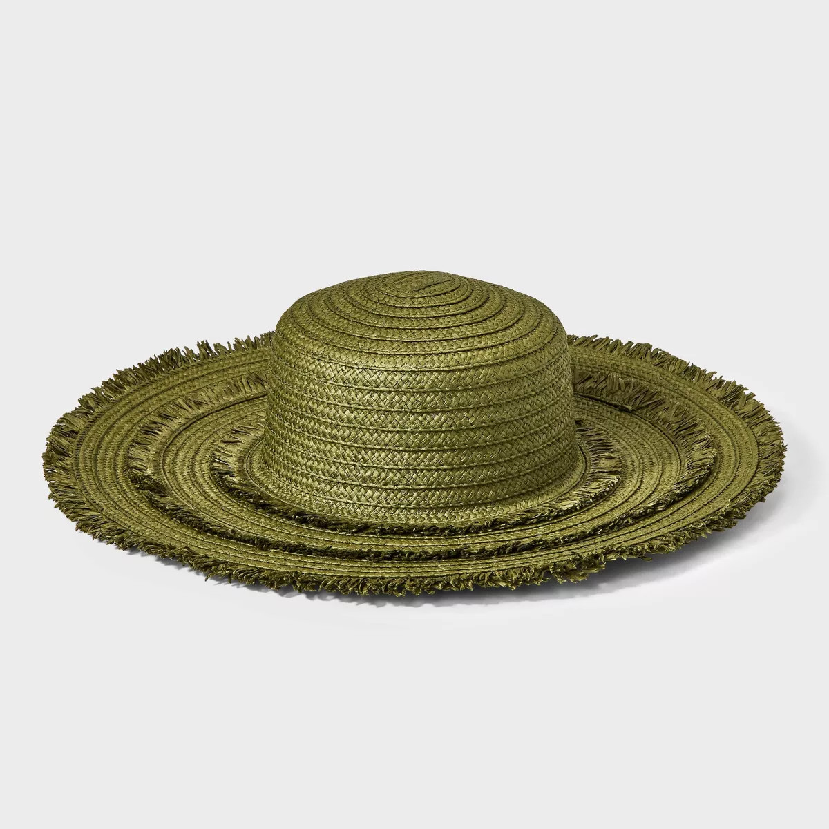 Paper Braid Wide Brim Floppy Hat with Fringe Details - Shade & Shore™ | Target