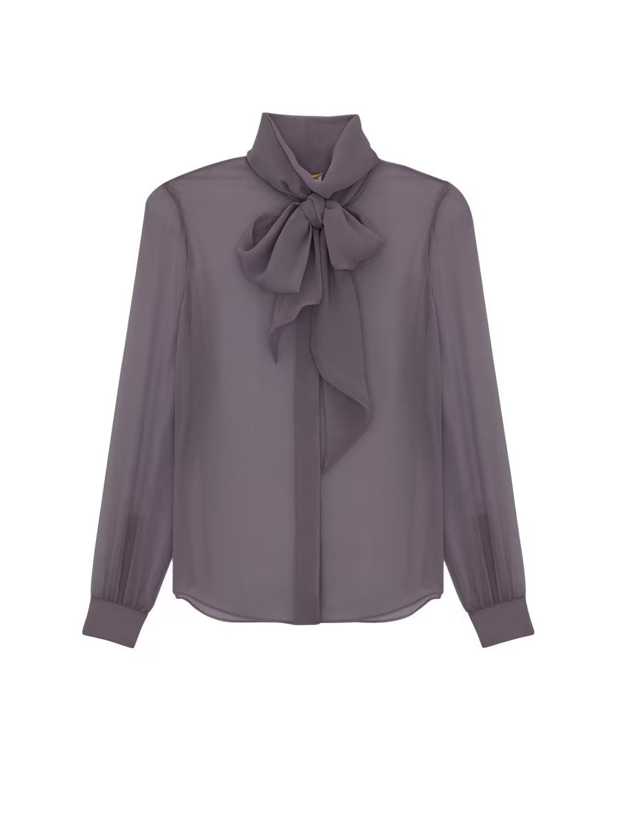 Blouse In Silk Muslin Crepe | Saks Fifth Avenue