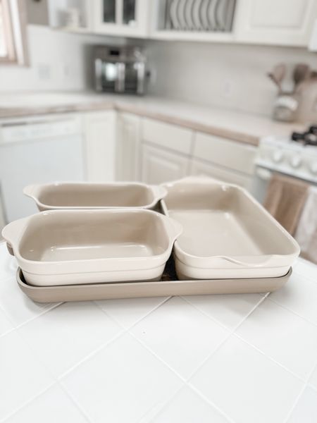 This five piece neutral bake set from Amazon is reversible. I use the baking pan for both sheet pan meals and as a griddle on my stove top!

#LTKSeasonal #LTKhome