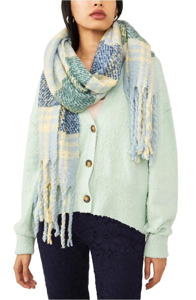 Free People Homecoming Plaid Blanket Scarf | Nordstrom | Nordstrom