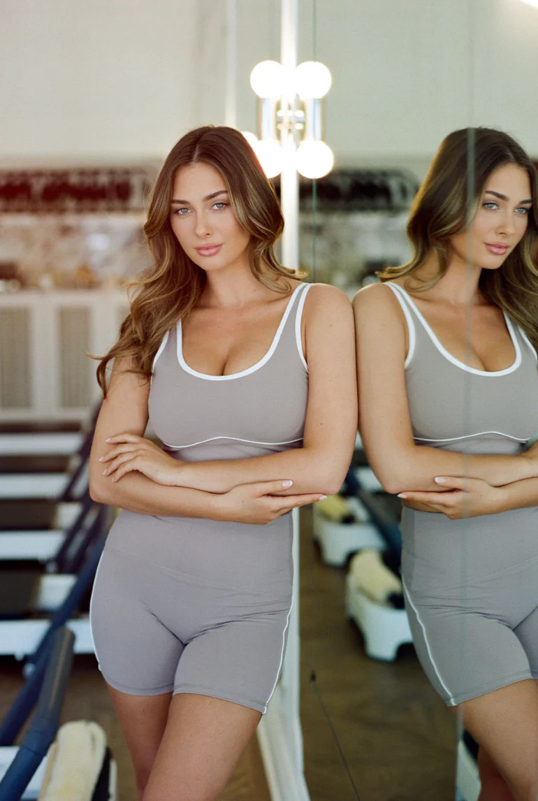 Brushed Power Piped Bra | Salt Project